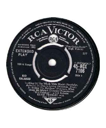 Kid Galahad [Elvis Presley,...] - Vinyl 7", 45 RPM, EP, Réédition, Mono