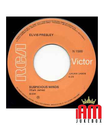 Esprits suspects, tu penseras à moi [Elvis Presley] - Vinyle 7", 45 tr/min, Mono [product.brand] 1 - Shop I'm Jukebox 