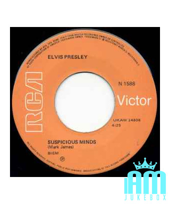Suspicious Minds You'll Think Of Me [Elvis Presley] – Vinyl 7", 45 RPM, Mono [product.brand] 1 - Shop I'm Jukebox 