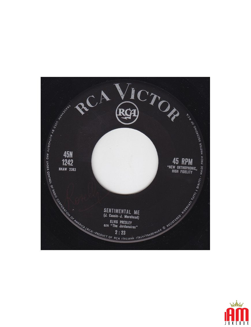 Sentimental Me No More La (Paloma) [Elvis Presley,...] – Vinyl 7", 45 RPM [product.brand] 1 - Shop I'm Jukebox 