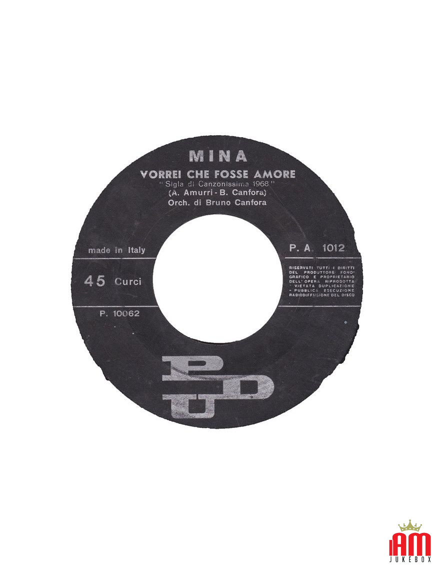 I Wish It Were Love Dear [Mina (3)] – Vinyl 7", 45 RPM [product.brand] 1 - Shop I'm Jukebox 