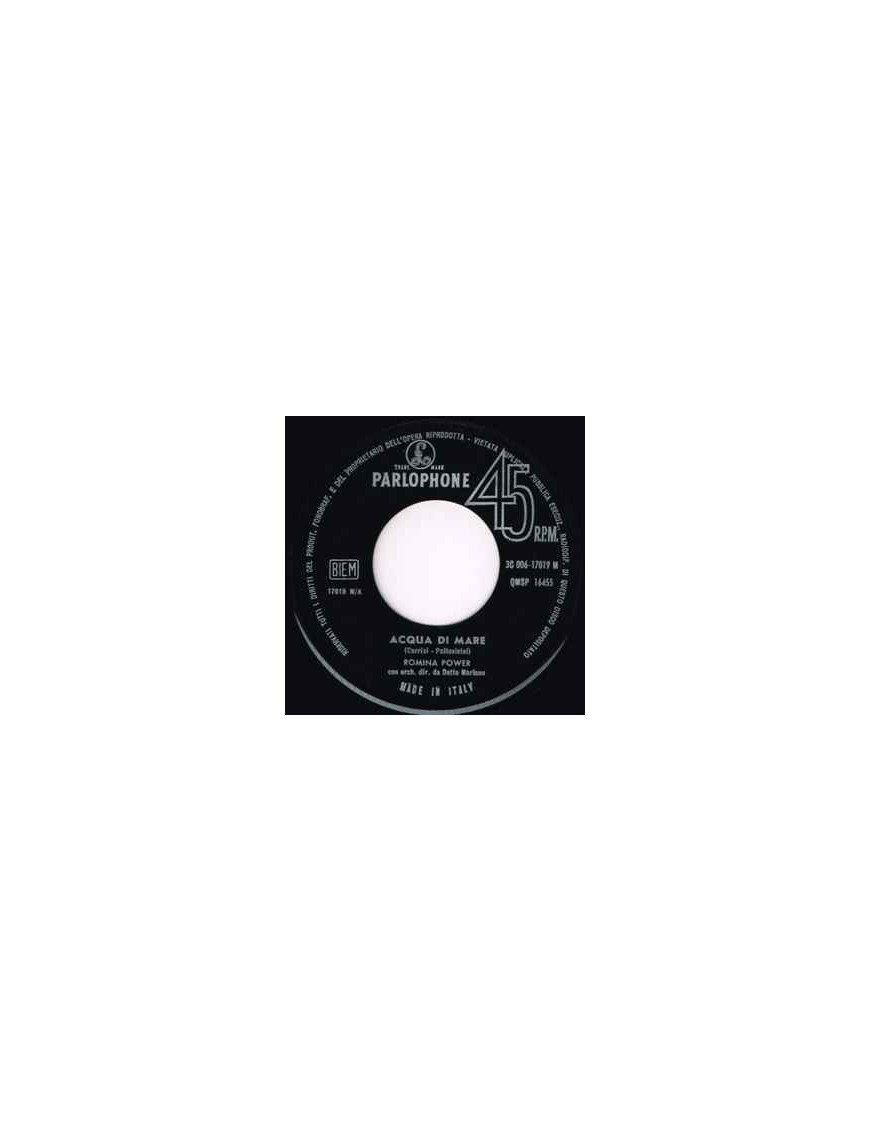 Acqua Di Mare   Messaggio [Romina Power] - Vinyl 7", 45 RPM, Single