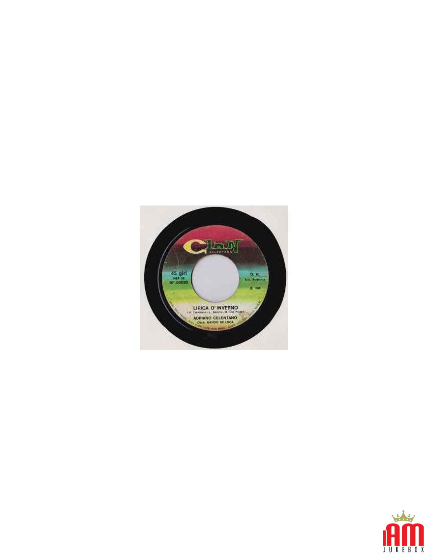 Lirica D'Inverno [Adriano Celentano] - Vinyle 7", 45 tours [product.brand] 1 - Shop I'm Jukebox 