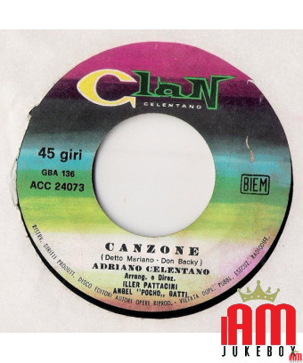Chanson Un Bimbo Sul Leone [Adriano Celentano] - Vinyl 7", 45 RPM, Single [product.brand] 1 - Shop I'm Jukebox 