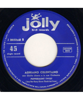 Peppermint Twist [Adriano Celentano] – Vinyl 7", 45 RPM, Single, Mono [product.brand] 1 - Shop I'm Jukebox 