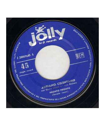 Idaho Pronto Pronto [Adriano Celentano] – Vinyl 7", 45 RPM, Single [product.brand] 1 - Shop I'm Jukebox 