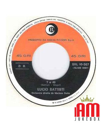 Mi Ritorni In Mente [Lucio Battisti] - Vinyl 7", 45 RPM, Single [product.brand] 1 - Shop I'm Jukebox 