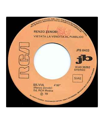 Anna E Marco   Silvia [Lucio Dalla,...] - Vinyl 7", 45 RPM, Jukebox, Stereo
