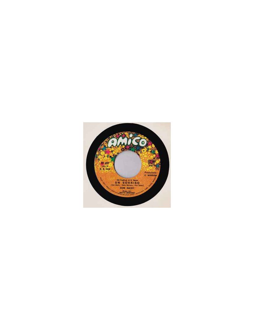 A Smile [Don Backy] - Vinyl 7", 45 RPM [product.brand] 1 - Shop I'm Jukebox 