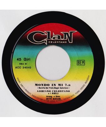 Mondo In E 7a [Adriano Celentano,...] - Vinyl 7", Single, 45 RPM [product.brand] 1 - Shop I'm Jukebox 