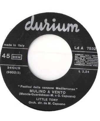 Moulin à vent [Little Tony] - Vinyle 7", 45 tours [product.brand] 1 - Shop I'm Jukebox 
