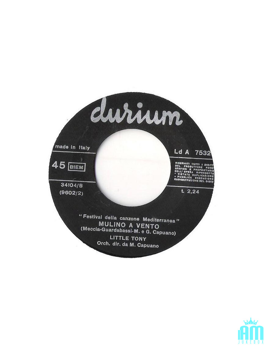 Windmill [Little Tony] - Vinyl 7", 45 RPM [product.brand] 1 - Shop I'm Jukebox 