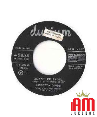 Un après-midi avec vous, les amoureux et les anges [Loretta Goggi] - Vinyl 7", 45 tr/min [product.brand] 1 - Shop I'm Jukebox 