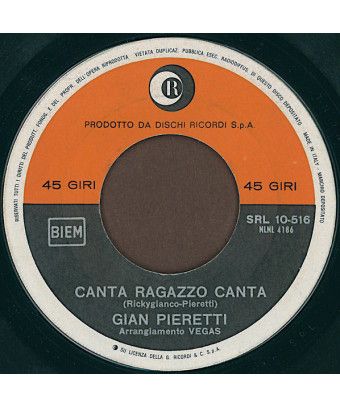 Canta Ragazzo Canta [Gian Pieretti] - Vinyl 7", 45 RPM [product.brand] 1 - Shop I'm Jukebox 