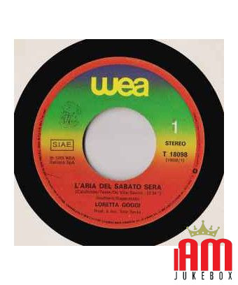 L'Aria Del Sabato Sera [Loretta Goggi] - Vinyle 7", 45 RPM, Stéréo [product.brand] 1 - Shop I'm Jukebox 