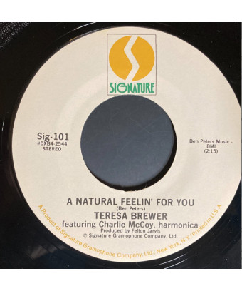 A Natural Feelin' For You Some Songs [Teresa Brewer] - Vinyle 7", 45 tr/min, Single