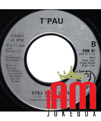 I Will Be With You [T'Pau] - Vinyl 7", 45 RPM, Single [product.brand] 1 - Shop I'm Jukebox 