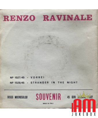 I would like [Renzo Ravinale] - Vinyl 7", 45 RPM [product.brand] 1 - Shop I'm Jukebox 