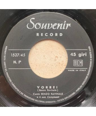 Vorrei [Renzo Ravinale] - Vinyl 7", 45 RPM [product.brand] 1 - Shop I'm Jukebox 