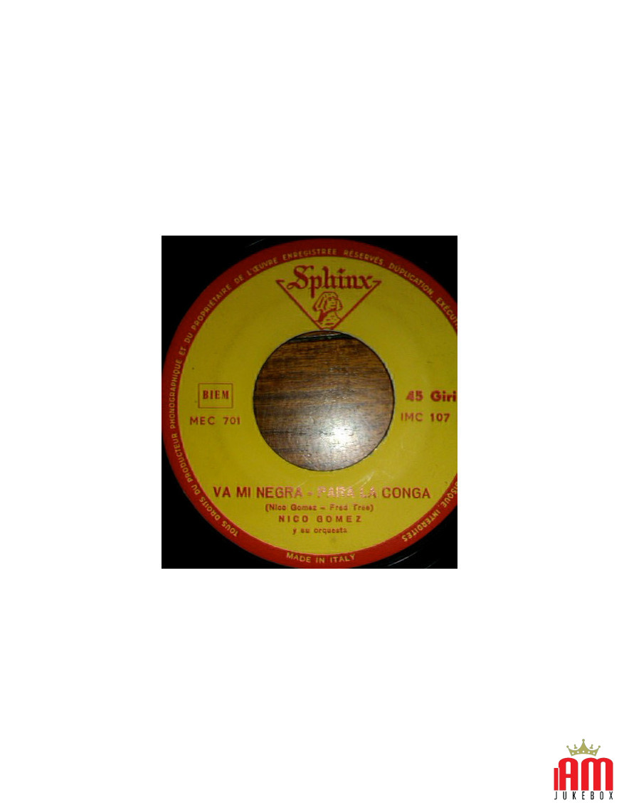Perdido Cha Cha Va Mi Negra - Para La Conga [Nico Gomez And His Orchestra] - Vinyle 7", Single