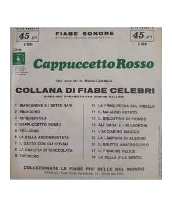 Cappuccetto Rosso [Mastro Contafiabe] - Vinyl 7", 45 RPM