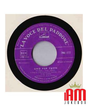 Uno Per Tutte [Tony Renis] - Vinyl 7", 45 RPM [product.brand] 1 - Shop I'm Jukebox 