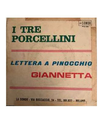 Die drei kleinen Schweinchen Buchstabe A Pinocchio [Giannetta] – Vinyl 7", 45 RPM [product.brand] 1 - Shop I'm Jukebox 