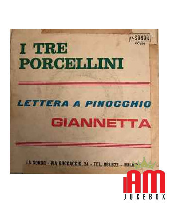 The Three Little Pigs Letter A Pinocchio [Giannetta] - Vinyl 7", 45 RPM