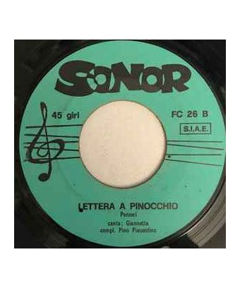 I Tre Porcellini Lettera A Pinocchio [Giannetta] - Vinyl 7", 45 RPM [product.brand] 1 - Shop I'm Jukebox 