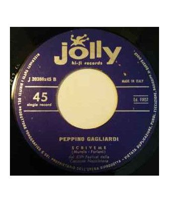 Sole Malato [Peppino Gagliardi] - Vinyle 7", 45 tours, Single [product.brand] 1 - Shop I'm Jukebox 