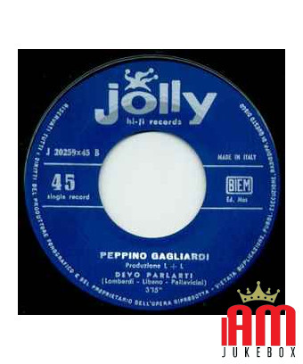 Tonight I Did't Cry [Peppino Gagliardi] – Vinyl 7", 45 RPM [product.brand] 1 - Shop I'm Jukebox 