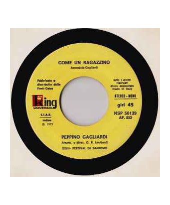 Like A Little Boy [Peppino Gagliardi] - Vinyl 7", 45 RPM [product.brand] 1 - Shop I'm Jukebox 