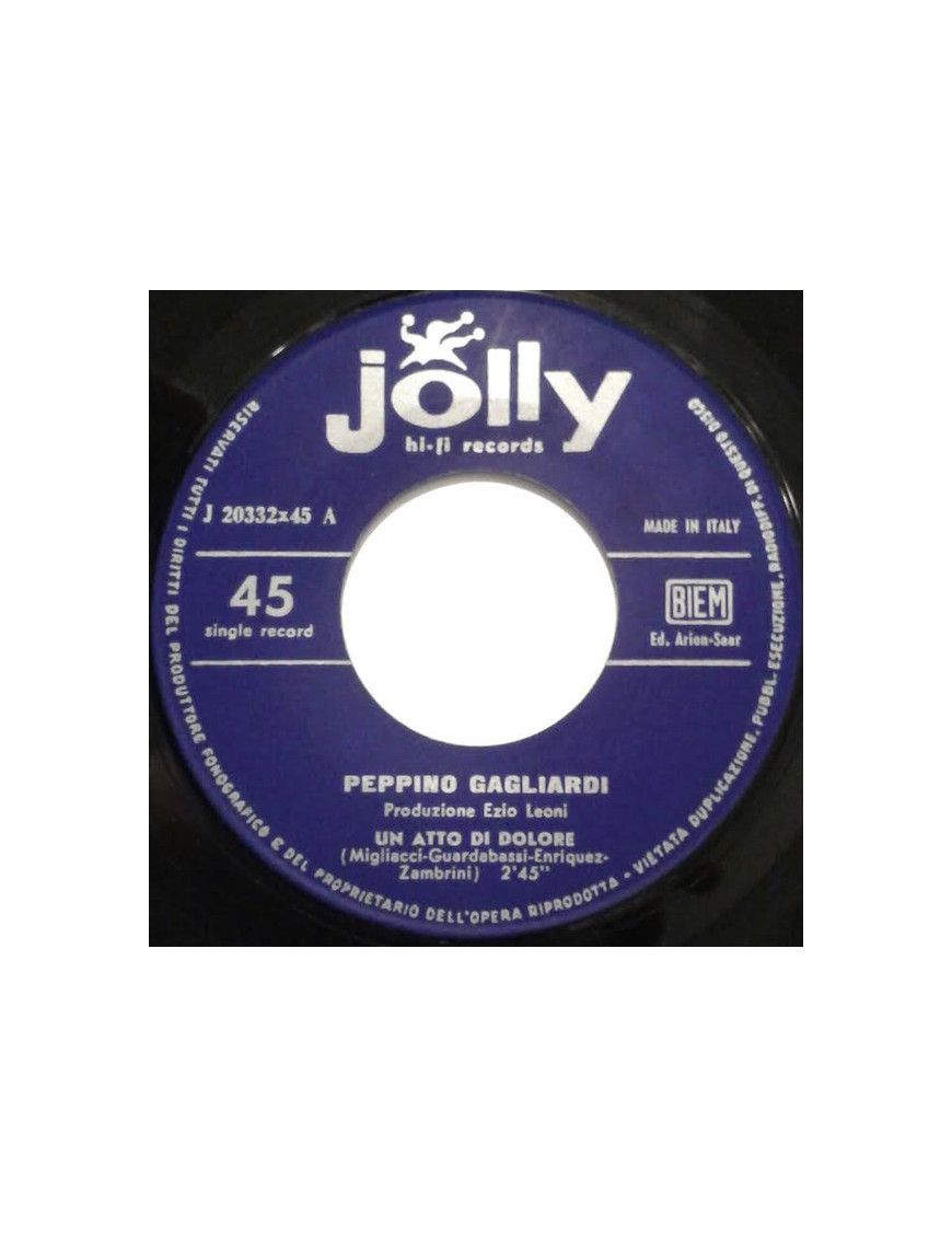 An Act of Pain I Have the Courage to Love You [Peppino Gagliardi] - Vinyl 7", 45 RPM [product.brand] 1 - Shop I'm Jukebox 