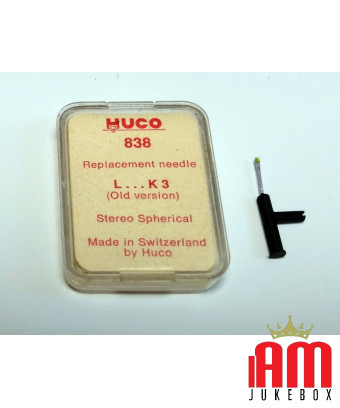 HUCO 838 Plattenspielernadel für LESA K3, NEU mit Original NOS Vintage Box