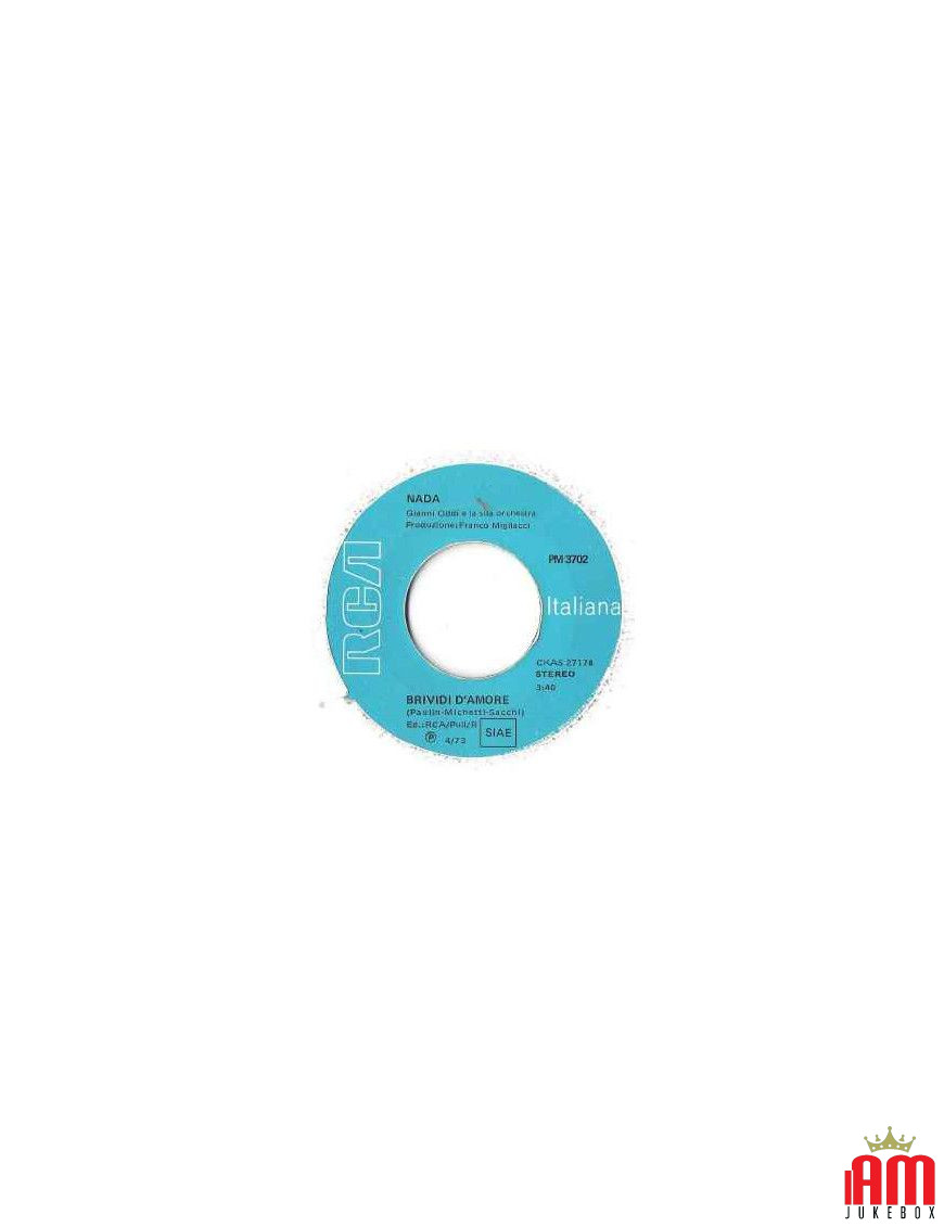 Brividi D'Amore Ancora Un Po' D'Amore [Nada (8)] - Vinyl 7", 45 RPM, Stereo [product.brand] 1 - Shop I'm Jukebox 