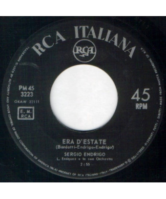 Era D'Estate [Sergio Endrigo] - Vinyl 7", 45 RPM, Single