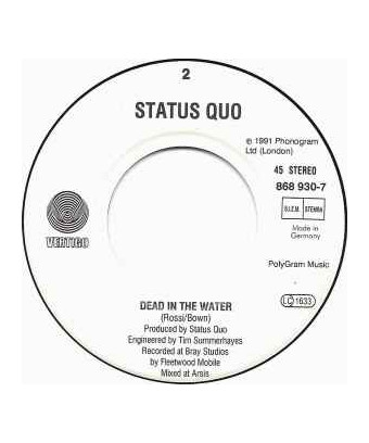 Can't Give You More [Status Quo] – Vinyl 7", 45 RPM, Single [product.brand] 1 - Shop I'm Jukebox 