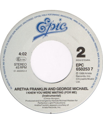 Je savais que tu m'attendais (For Me) [Aretha Franklin,...] - Vinyl 7", 45 RPM, Single, Stéréo [product.brand] 1 - Shop I'm Juke