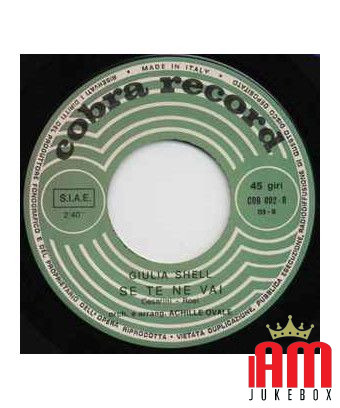 La Fine Di Un Grande Amore Se Te Ne Vai [Giulia Shell] - Vinyl 7", 45 RPM [product.brand] 1 - Shop I'm Jukebox 