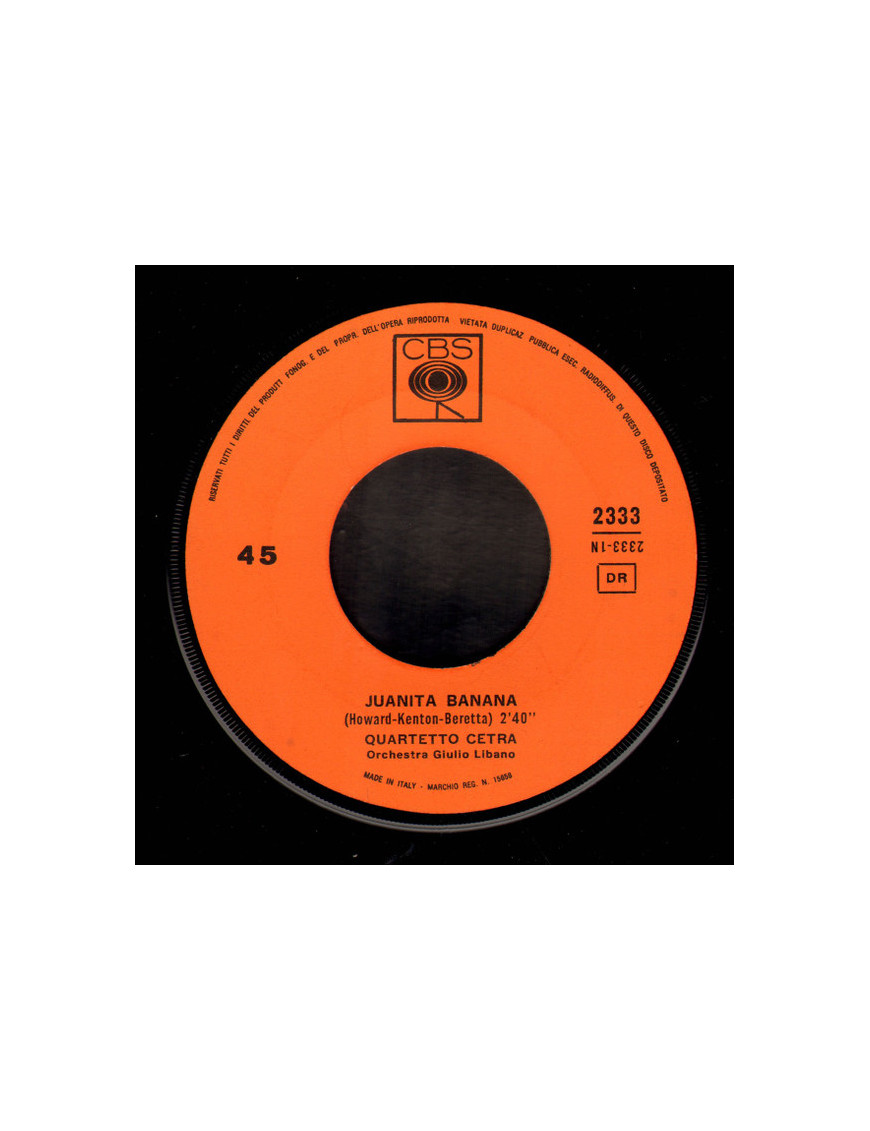 Juanita Banana [Quartetto Cetra] – Vinyl 7", 45 RPM [product.brand] 1 - Shop I'm Jukebox 