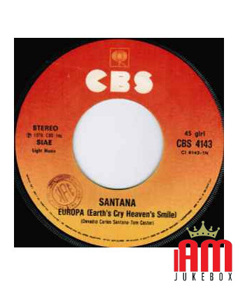 Europa Emmène-moi avec toi [Santana] - Vinyl 7", 45 RPM, Single