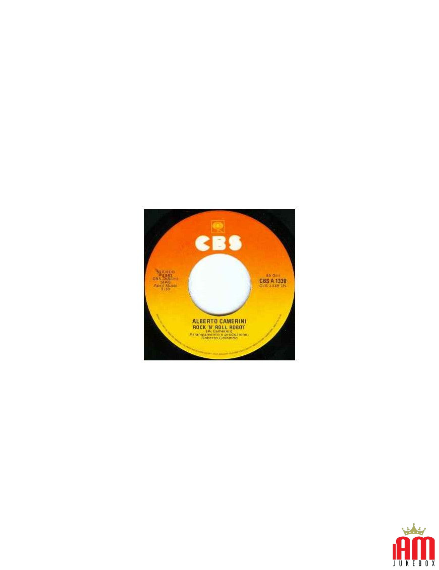 Rock 'N' Roll Robot [Alberto Camerini] – Vinyl 7", 45 RPM [product.brand] 1 - Shop I'm Jukebox 