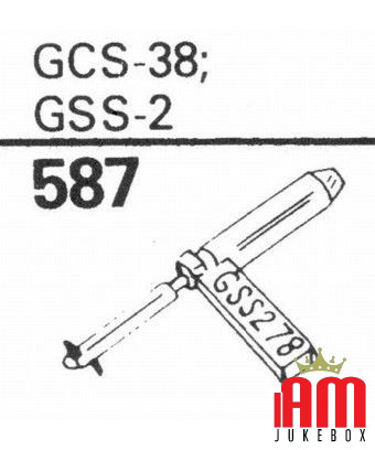 Aiguille Garrard GSS2 Aiguilles pour jukebox et platine vinyle [product.brand] Condition: Neuf [product.supplier] 1 Puntina Garr