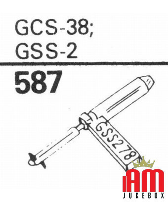 Garrard GSS2-Nadel Jukebox- und Plattenspielernadeln [product.brand] Zustand: Neu [product.supplier] 1 Puntina Garrard GSS2 Garr