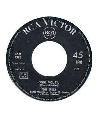 Every Time [Paul Anka] - Vinyl 7", 45 RPM [product.brand] 1 - Shop I'm Jukebox 