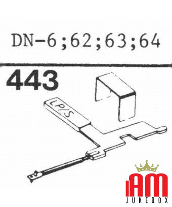 Stilo DOPPIO DN-6, 8, 85, SS/DS Jukebox and turntable needles Huco Condition: NOS [product.supplier] 1 Puntina per Giradischi St