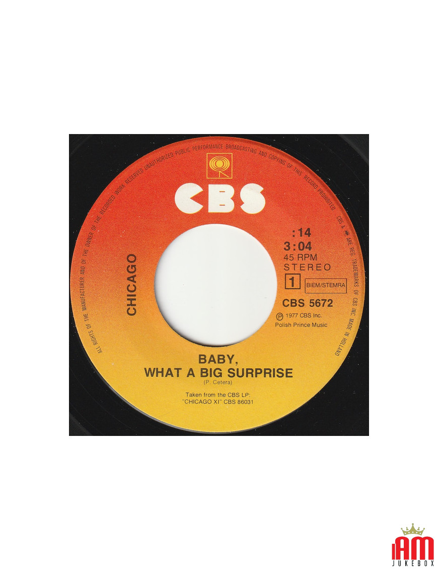 Bébé, quelle grosse surprise [Chicago (2)] - Vinyl 7", 45 RPM, Single