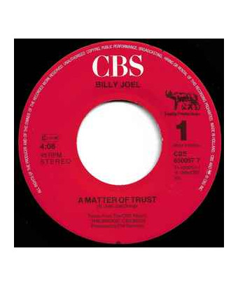 Eine Frage des Vertrauens [Billy Joel] – Vinyl 7", 45 RPM, Single, Stereo [product.brand] 1 - Shop I'm Jukebox 