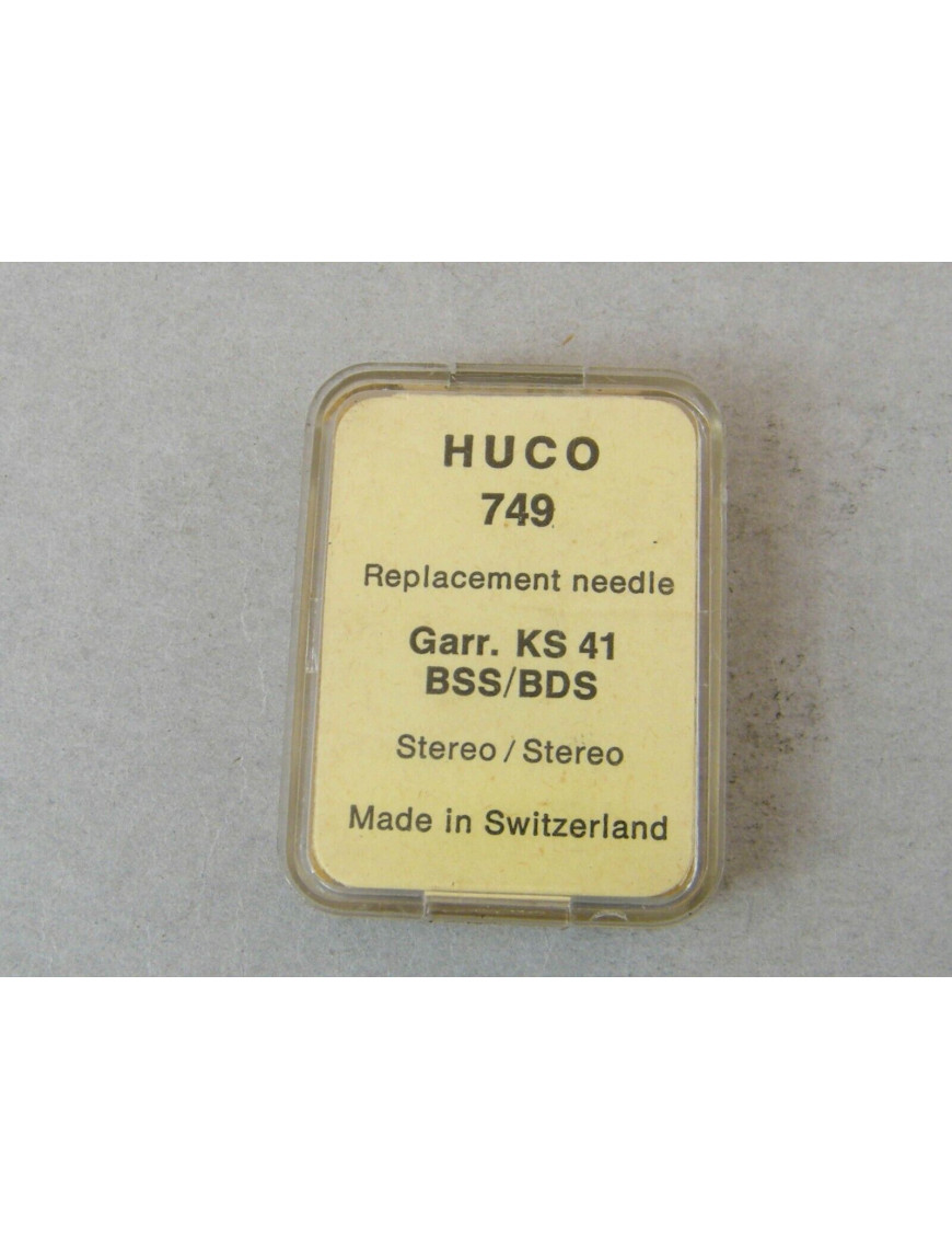 AIGUILLE DE PLATINE TOURNANTE HUCO 749 POUR KS41 BSS BOS Aiguilles pour jukebox et platine vinyle Huco Condition: SAI [product.s