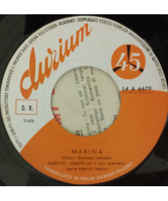 Marina Sei Bella [Marino Marini Ed Il Suo Quartetto] – Vinyl 7", 45 RPM [product.brand] 1 - Shop I'm Jukebox 
